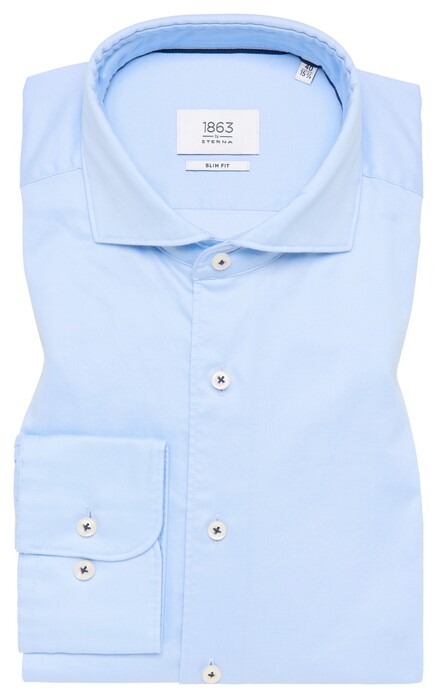 Eterna Premium 1863 Soft Luxury Easy-Iron Shirt Light Blue