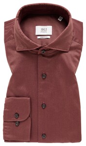 Eterna Premium 1863 Soft Luxury Twill Garment Washed Overhemd Aubergine