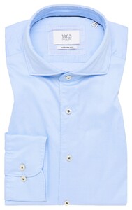 Eterna Premium 1863 Soft Luxury Twill Garment Washed Overhemd Licht Blauw