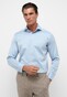 Eterna Premium 1863 Soft Luxury Twill Shark Collar Shirt Light Blue