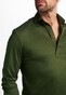 Eterna Premium 1863 Super Soft Jersey Cotton Long Sleeve Poloshirt Green