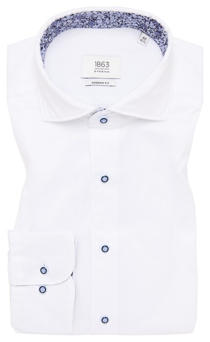 Eterna Premium 1863 Super Soft Quality Twill Easy-Iron Shirt White