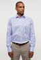 Eterna Premium 1863 Twill Stripe Cotton Non-Iron Shirt Royal Blue