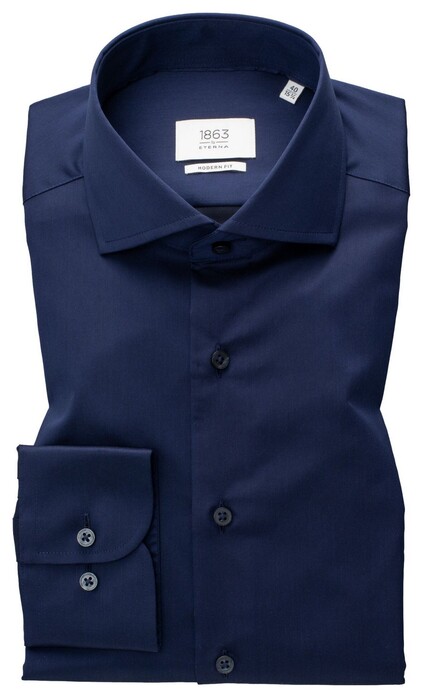 Eterna Premium 1863 Two-Ply Non-Iron Cotton Twill Shirt Dark Evening Blue