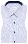 Eterna Short Sleeve Micro Structure Pattern Modern Kent Shirt Light Blue