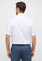 Eterna Short Sleeve Pinpoint Oxford Cotton Non-Iron Classic Kent Overhemd Wit