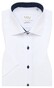 Eterna Short Sleeve Pinpoint Oxford Cotton Non-Iron Classic Kent Shirt White