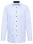 Eterna Stripe Twill Cotton Non-Iron Modern Kent Shirt Light Blue