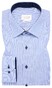 Eterna Striped Twill Cotton Non-Iron Modern Kent Shirt Blue