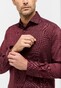 Eterna Texture Non-Iron Cotton Shark Collar Overhemd Bordeaux