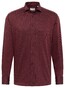 Eterna Texture Non-Iron Cotton Shark Collar Overhemd Bordeaux