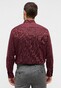 Eterna Texture Non-Iron Cotton Shark Collar Overhemd Bordeaux