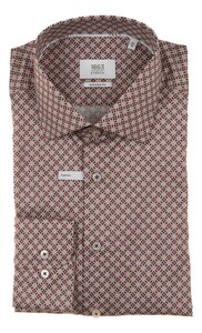 Eterna The Savile Geometric Shirt Overhemd Rood
