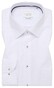 Eterna Uni Color Natté Texture Cotton Non-Iron Kent Collar Overhemd Wit