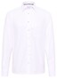 Eterna Uni Color Natté Texture Cotton Non-Iron Kent Collar Overhemd Wit