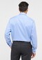 Eterna Uni Color Subtle Details Cover Shirt Half-Ply Cotton Twill Blue