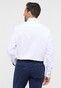 Eterna Uni Color Subtle Details Cover Shirt Half-Ply Cotton Twill Overhemd Wit