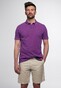 Eterna Upcycling Poloshirt Piqué Polo Collar Easy-Iron Lila