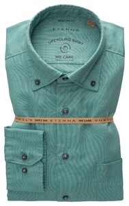 Eterna Upcycling Shirt Oxford Classic Button-Down Easy-Iron Green