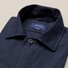 Eton 3-Pocket Turndown Twill Overshirt Dark Blue Extra Melange