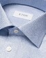 Eton 3D Micro Pattern King Twill Overhemd Licht Blauw