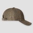 Eton 6-Panel Linen Leather Piping Cap Khaki