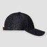 Eton 6-Panel Linen Leather Piping Cap Navy