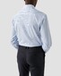 Eton Albini Elevated Supima 120 Cotton Twill Bengal Stripe Overhemd Licht Blauw