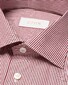 Eton Albini Elevated Supima 120 Cotton Twill Bengal Stripe Overhemd Rood