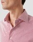 Eton Albini Elevated Supima 120 Cotton Twill Bengal Stripe Overhemd Rood