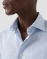 Eton Albini Elevated Supima 120 Cotton Twill Bengal Stripe Shirt Light Blue