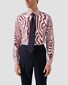 Eton Albini Elevated Supima 120 Twill Cotton Stripe Overhemd Rood