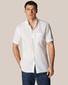 Eton Albini Lightweight Linen Short Sleeve Shirt White