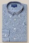 Eton Albini Linen Button Down Lightweight Weave Shirt Blue