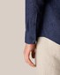 Eton Albini Linen Button Down Lightweight Weave Shirt Dark Navy