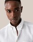 Eton Albini Linen Button Down Lightweight Weave Shirt White