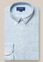 Eton Albini Linnen Button Down Lightweight Weave Overhemd Licht Blauw