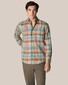 Eton Albini Organic Linen Check Button Down Shirt Multicolor