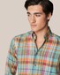 Eton Albini Organic Linen Multi Fantasy Check Shirt Multicolor