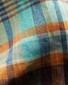 Eton Albini Organic Linnen Check Button Down Overhemd Multicolor