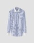 Eton Albini Organic Supima 120 Piqué Multi Stripe Shirt Blue