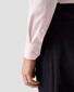 Eton Albini Organic Supima Cotton Twill Mother of Pearl Buttons Overhemd Licht Roze