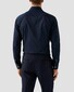 Eton Albini Organic Supima Cotton Twill Mother of Pearl Buttons Overhemd Navy