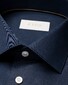 Eton Albini Organic Supima Cotton Twill Mother of Pearl Buttons Overhemd Navy