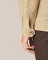 Eton Albini Solid Linen Twill Double Breast Pocket Overshirt Light Brown