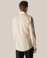Eton Albini Striped Organic Lightweight Linen Weave Shirt Light Brown