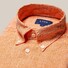 Eton Albini Uni Organic Linen Button Down Textured Lightweight Weave Shirt Fine Orange