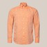 Eton Albini Uni Organic Linnen Button Down Textured Lightweight Weave Overhemd Oranje