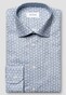 Eton Allover Geometric Pattern Signature Twill Overhemd Lichtblauw-Blauw