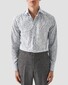 Eton Allover Geometric Pattern Signature Twill Shirt White-Blue